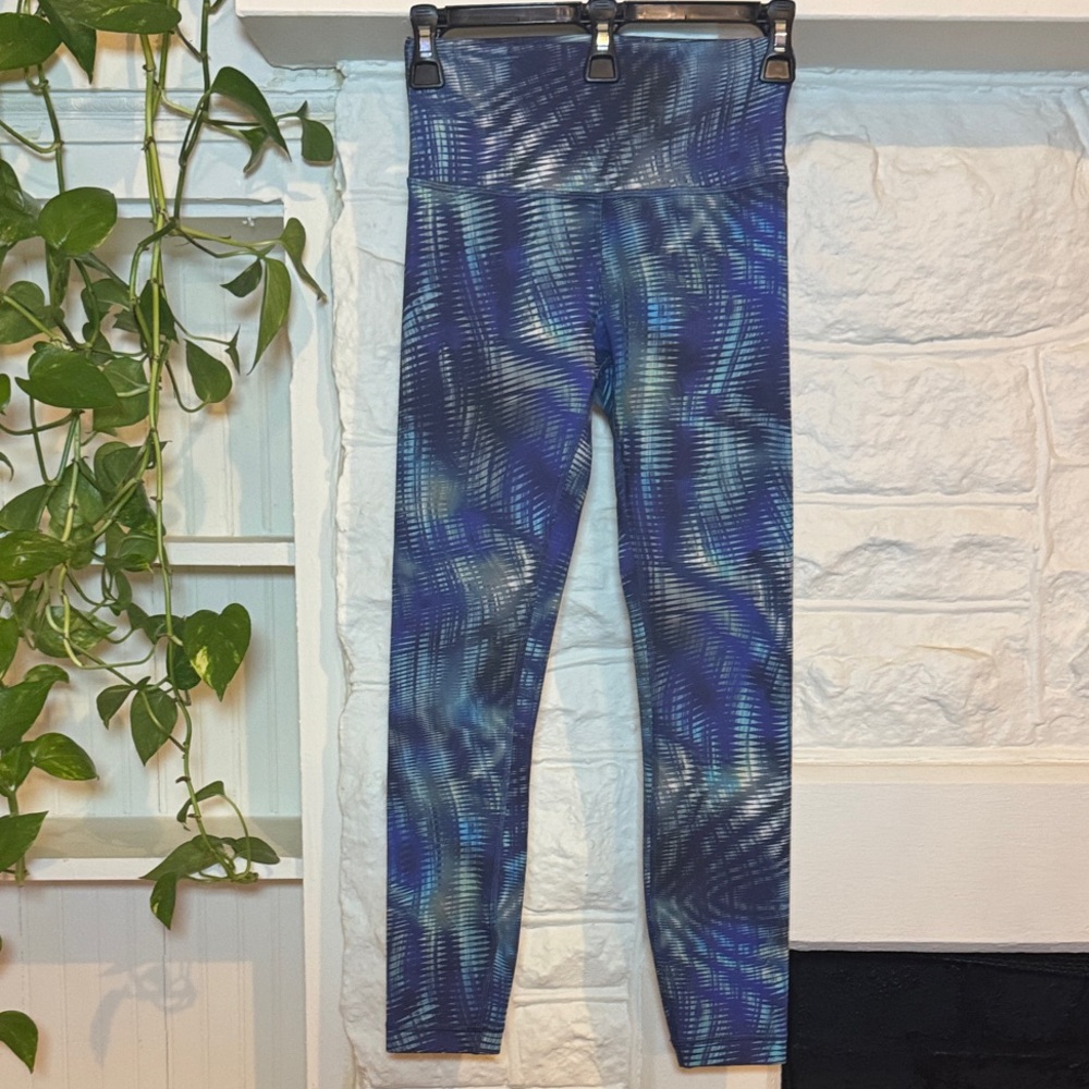 Lululemon Athletica Blue Patterned Leggings